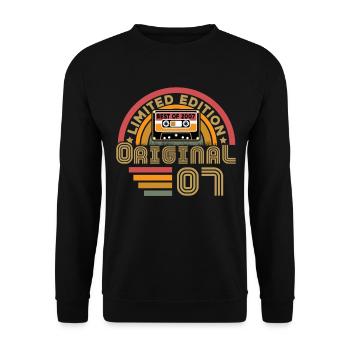 Original 2007 Vintage Anniversaire Humour - Sweat-shirt Unisexe - noir - Devant - Alina (178cm) & Michal (187cm)