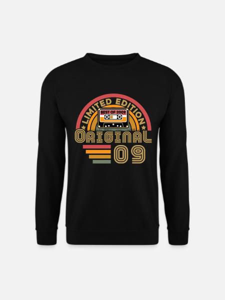 Original 2009 Vintage Anniversary Humor - Unisex Sweatshirt - black