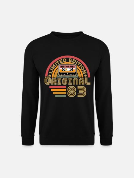 1983 Vintage Original 1983 Geburtstagsgeschenk - Unisex Pullover - Schwarz