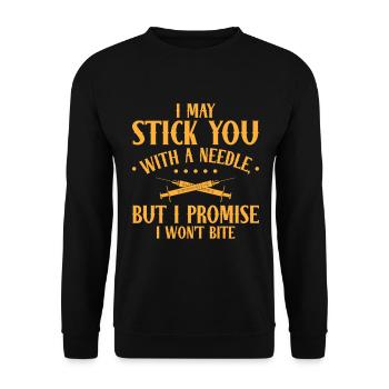 Phlebotomist Phlebotomy Nurse Tech - Unisex Sweatshirt - black - Front - Alina (178cm) & Michal (187cm)