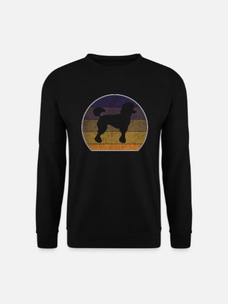 Retro Poodle Sunset - Unisex Sweatshirt - black