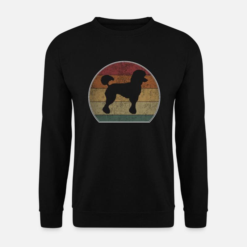 Retro Poodle Sunset - Unisex Sweatshirt - black