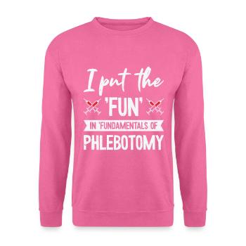 Phlebotomist Phlebotomie Krankenschwester Tech - Unisex Pullover - Pink - Vorne