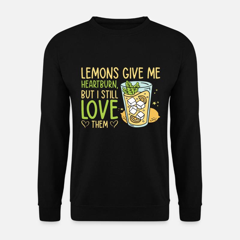 Lemon Fruit Lemonade Citrus - Unisex Sweatshirt - black