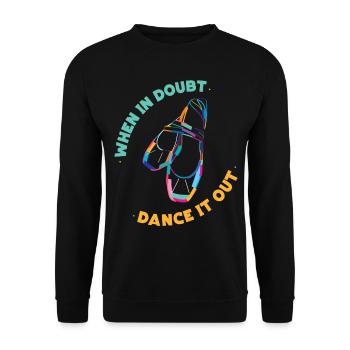 Ballet Dancer Dance Girl Ballerina - Unisex Pullover - Schwarz - Vorne - Alina (178cm) & Michal (187cm)