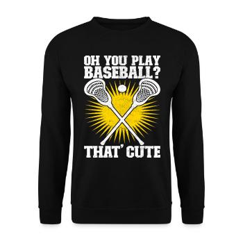 Lacrosse - Sweat-shirt Unisexe - noir - Devant - Alina (178cm) & Michal (187cm)