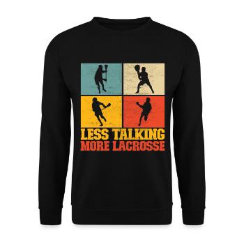 Lacrosse - Unisex Pullover - Schwarz - Vorne - Alina (178cm) & Michal (187cm)
