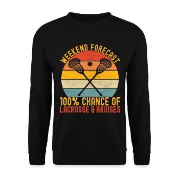 Lacrosse - Unisex Pullover - Schwarz - Vorne - Alina (178cm) & Michal (187cm)