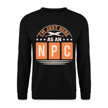 Jeu de rôle en direct GN - Sweat-shirt Unisexe - noir - Devant - Alina (178cm) & Michal (187cm)