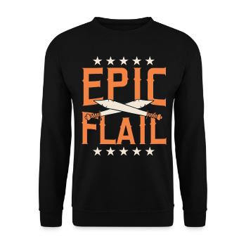 Jeu de rôle en direct GN - Sweat-shirt Unisexe - noir - Devant - Alina (178cm) & Michal (187cm)