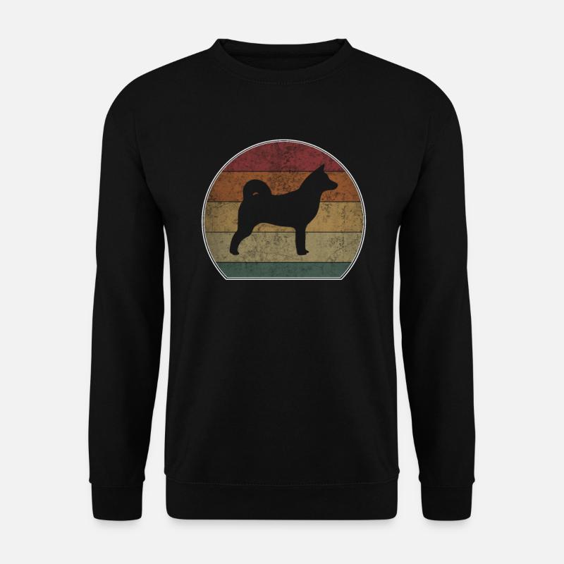 Retro Shiba Inu Sunset - Unisex Sweatshirt - black