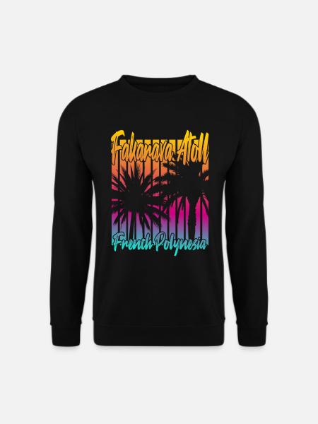 Sunset in Fakarava Atoll - Unisex Sweatshirt - black