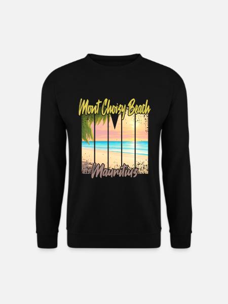 Mont Choisy Beach Sunset - Unisex Sweatshirt - black