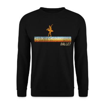Ballet Danseuse Danse Ballerine - Sweat-shirt Unisexe - noir - Devant - Alina (178cm) & Michal (187cm)