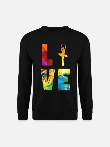 Ballet Dancer Dance Girl Ballerina - Unisex Pullover - Schwarz
