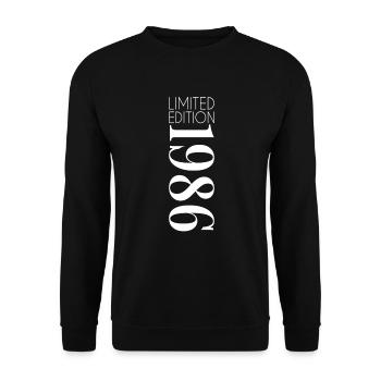 Limited Edition 1986 - Unisex Pullover - Schwarz - Vorne - Alina (178cm) & Michal (187cm)