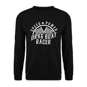 Vitesse de course de dragster - Sweat-shirt Unisexe - noir - Devant - Alina (178cm) & Michal (187cm)