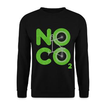 No CO2 - Unisex Sweatshirt - black - Front - Alina (178cm) & Michal (187cm)