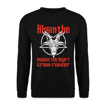 Satan Beelzebub Devil Gothic Pentagram Mystical - Unisex Sweatshirt - black - Front - Alina (178cm) & Michal (187cm)