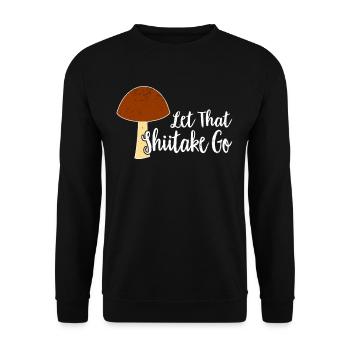 Mushroom picker mushroom mushroom hunter mushroom lover mushroom farm - Unisex Sweatshirt - black - Front - Alina (178cm) & Michal (187cm)