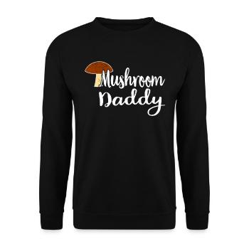 Mushroom picker mushroom mushroom hunter mushroom lover mushroom farm - Unisex Sweatshirt - black - Front - Alina (178cm) & Michal (187cm)