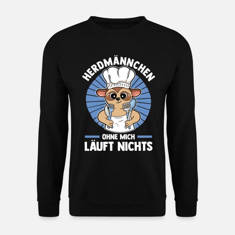 Erdmännchen Herdmännchen - Unisex Pullover - Schwarz