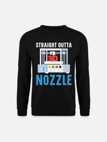 Direkt aus der Düse Machinist 3D-Drucken - Unisex Pullover - Schwarz