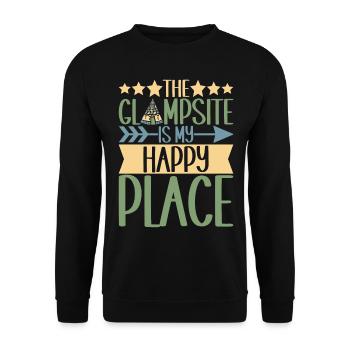 Glamping Glamper - Unisex Pullover - Schwarz - Vorne - Alina (178cm) & Michal (187cm)