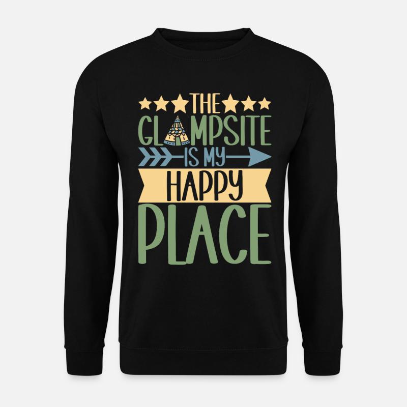 Glamping Glamper - Unisex Pullover - Schwarz