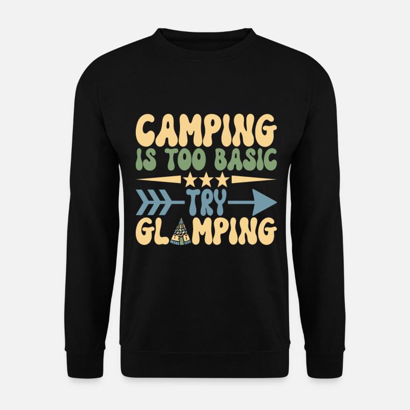 Glamping Glamper - Unisex Pullover - Schwarz