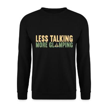 Glamping Glamper - Unisex Pullover - Schwarz - Vorne - Alina (178cm) & Michal (187cm)