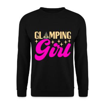 Glamping Glamper - Unisex Pullover - Schwarz - Vorne - Alina (178cm) & Michal (187cm)
