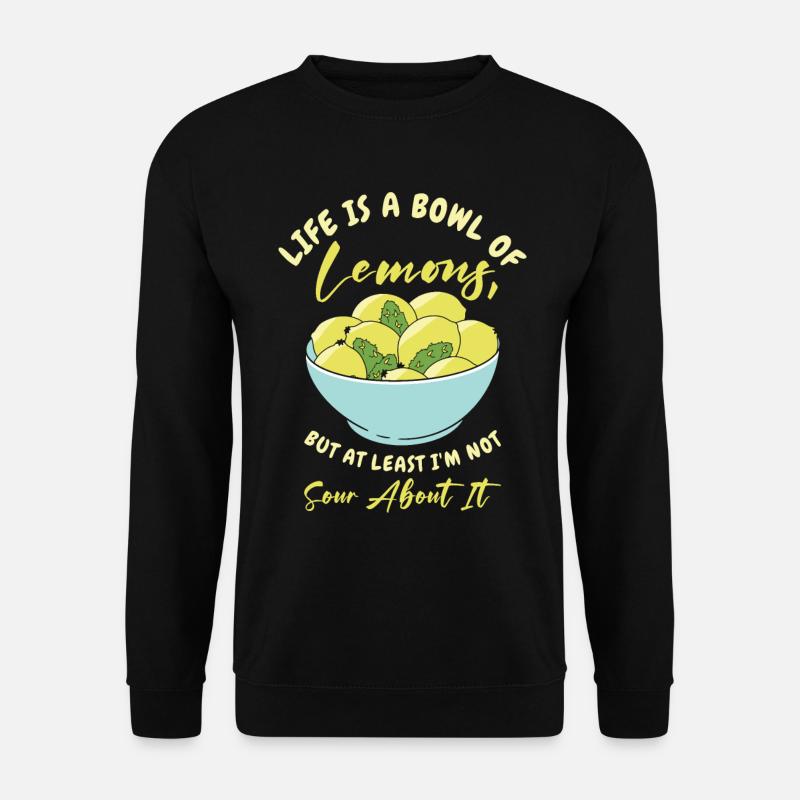 Limonade citron agrumes - Sweat-shirt Unisexe - noir