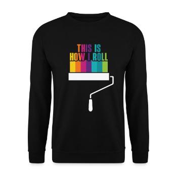 Painter Painting Professional Painter Master - Unisex Sweatshirt - black - Front - Alina (178cm) & Michal (187cm)