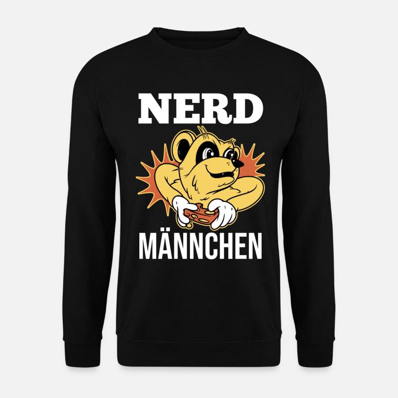 Erdmännchen Nerdmännchen - Unisex Pullover - Schwarz
