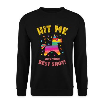Cinco De Mayo Mexican Piñata Fiesta Party - Unisex Sweatshirt - black - Front - Alina (178cm) & Michal (187cm)