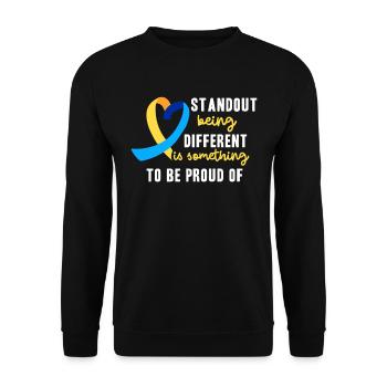 Journée mondiale du syndrome de Down : des énigmes pour - Sweat-shirt Unisexe - noir - Devant - Alina (178cm) & Michal (187cm)