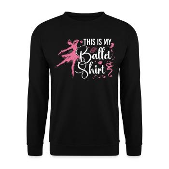 Ballet Danseuse Danse Ballerine - Sweat-shirt Unisexe - noir - Devant - Alina (178cm) & Michal (187cm)