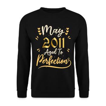 Mai 2011 Mai anniversaire May 2011 - Sweat-shirt Unisexe - noir - Devant - Alina (178cm) & Michal (187cm)