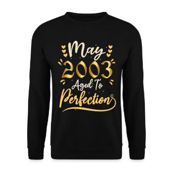 May 2003 May anniversary May 2003 - Unisex Sweatshirt - black - Front - Alina (178cm) & Michal (187cm)