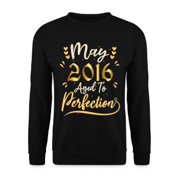May 2016 May Anniversary May 2016 - Unisex Sweatshirt - black - Front - Alina (178cm) & Michal (187cm)