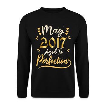 May 2017 May anniversary May 2017 - Unisex Sweatshirt - black - Front - Alina (178cm) & Michal (187cm)