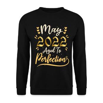 May 2022 May anniversary May 2022 - Unisex Sweatshirt - black - Front - Alina (178cm) & Michal (187cm)