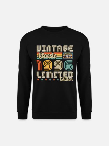 1996 Jahrgang Jahrgang 1996 Geburtstagsgeschenk - Unisex Pullover - Schwarz