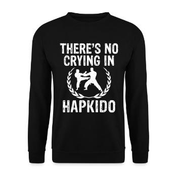 Hapkido Mixed Martial Arts Korean - Unisex Sweatshirt - black - Front - Alina (178cm) & Michal (187cm)