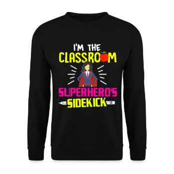 Paraprofessional Teacher Para Educator - Unisex Sweatshirt - black - Front - Alina (178cm) & Michal (187cm)
