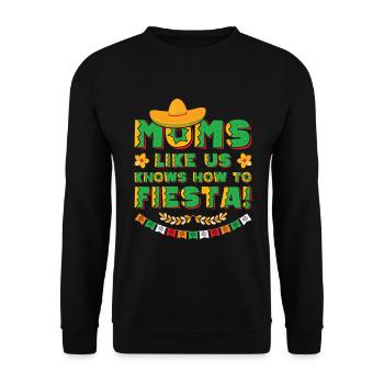 Cinco de Mayo Feiertag Eltern Fiesta Party - Unisex Pullover - Schwarz - Vorne - Alina (178cm) & Michal (187cm)