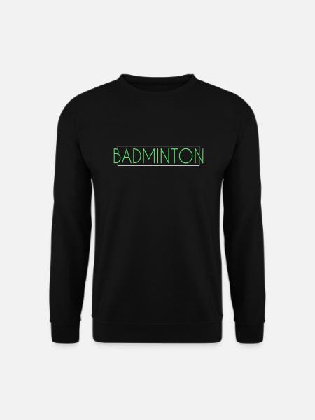 Lettrage de badminton - Sweat-shirt Unisexe - noir
