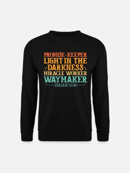 Promise Keeper Light In Darkness - Unisex Sweatshirt - black