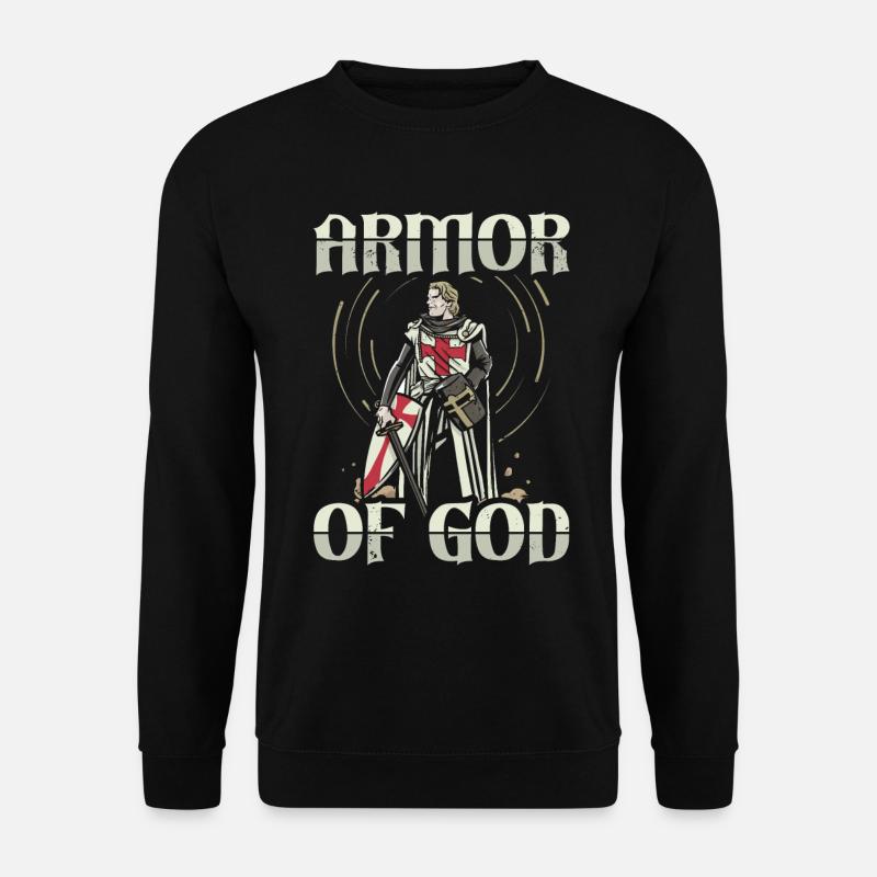 Rüstung Gottes Templer Ritter Christlicher Glaube - Unisex Pullover - Schwarz